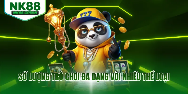 Số lượng trò chơi slot đa dạng với nhiều thể loại phong phú